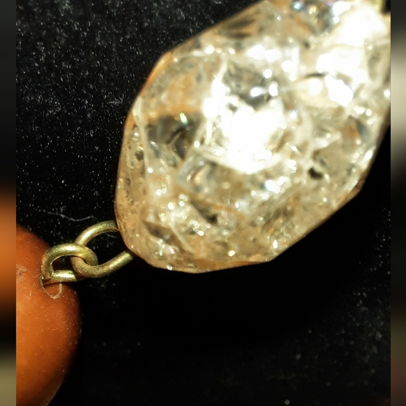 Set Wooden bead necklace and wood earrings - Picture 11 of 12